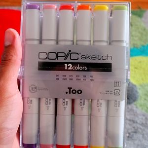 12 Copic markers